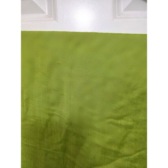 Light Green Handwoven Linen Blend Scarf Tassel Trim Size 70x26 - Picture 5 of 7